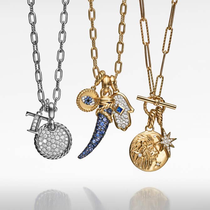 David Yurman's amulets for women.