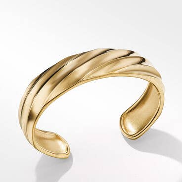 Cable Edge® Cuff Bracelet in Recycled 18K Yellow Gold