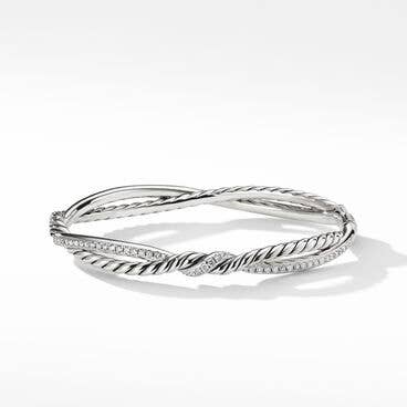 Continuance® Bracelet in Sterling Silver with Pavé Diamonds