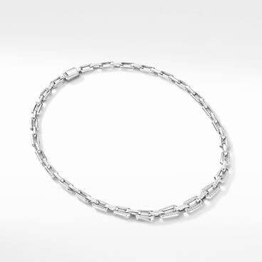 Novella Chain Necklace with Pavé Diamonds
