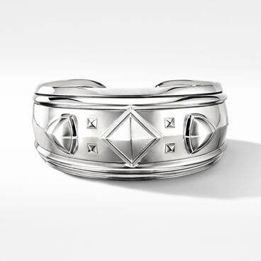 Modern Renaissance Cuff Bracelet in Sterling Silver
