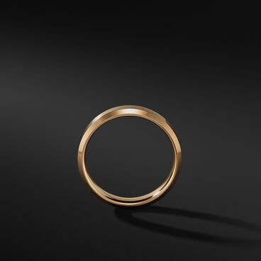Beveled Band Ring in 18K Yellow Gold