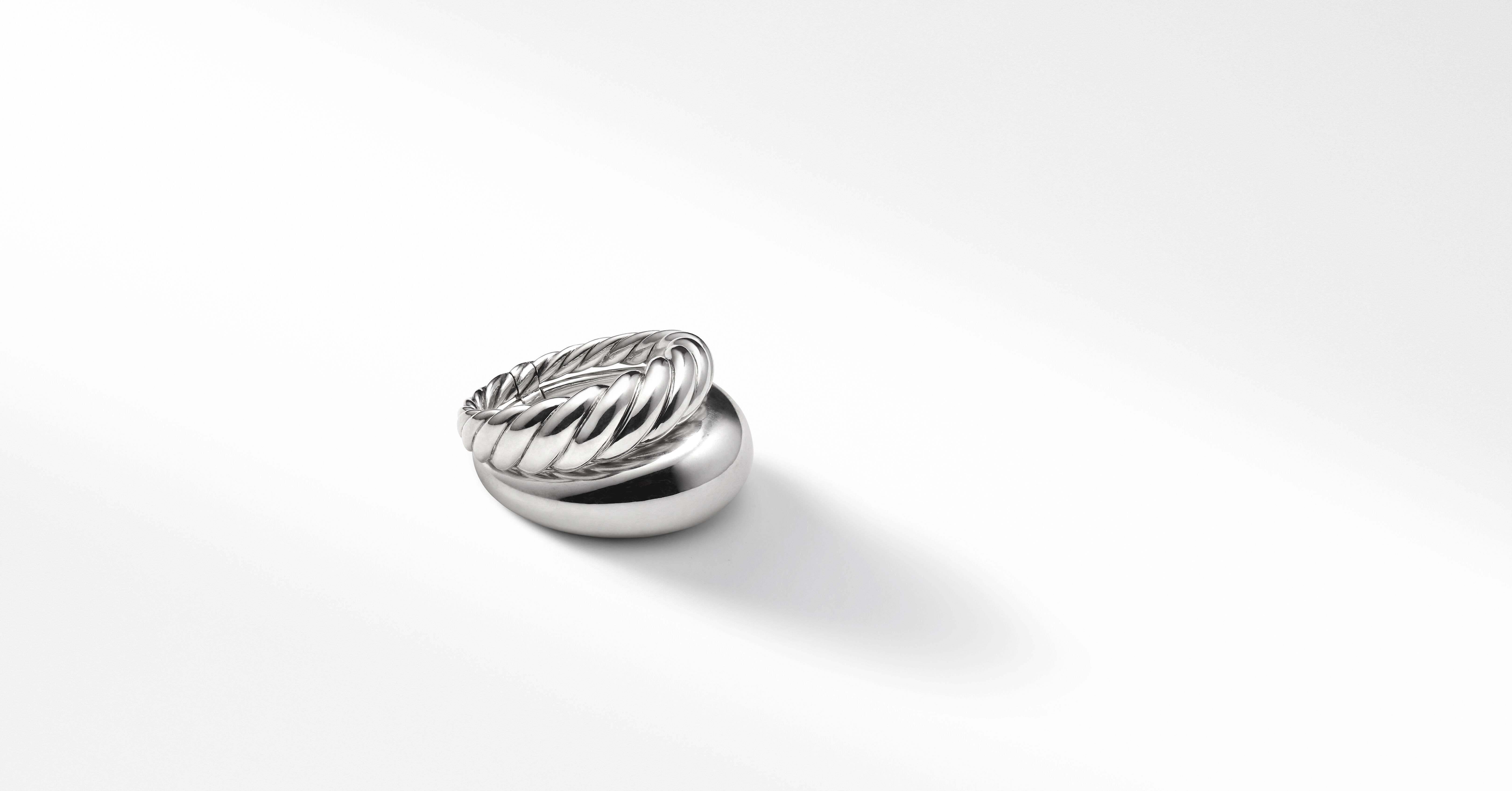 Authentic DAVID YURMAN PURE FORM®  TWO ROW RING Size 9 Ret 17mm-Women's $700