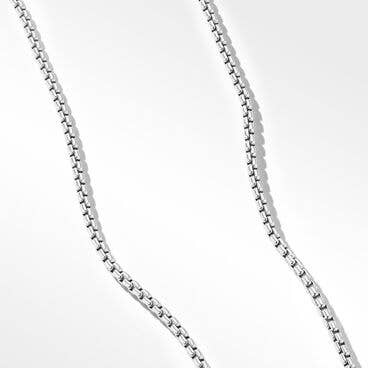 Box Chain Necklace in 18K White Gold