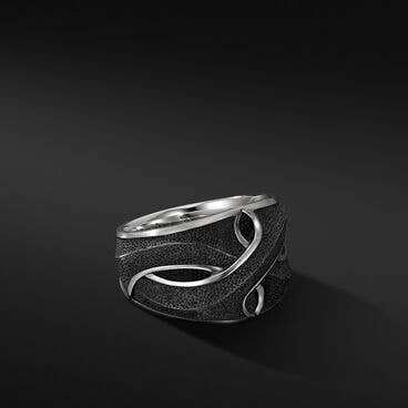 Armory® Cigar Band Ring in Sterling Silver