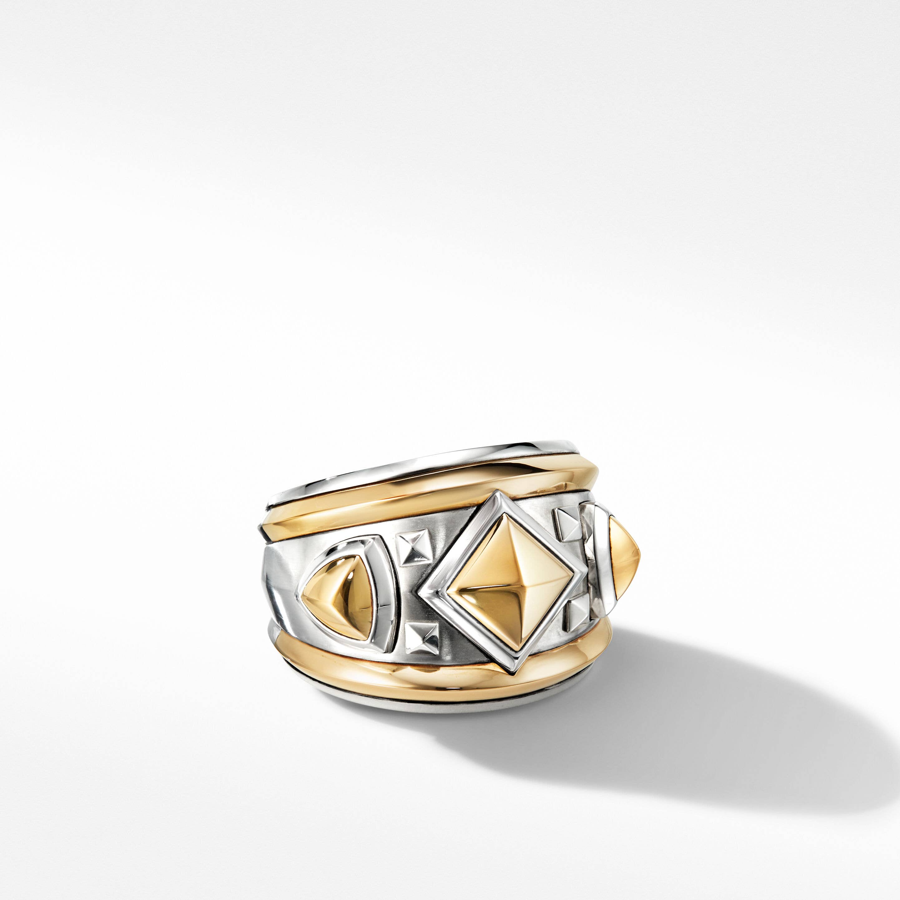 Modern Renaissance Ring with 18K Yellow Gold