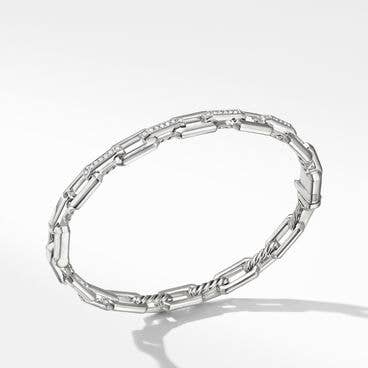 Stax Link Bracelet with Diamonds, 6.7mm