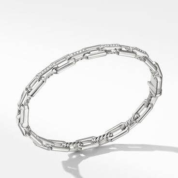 Stax Link Bracelet with Pavé Diamonds