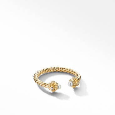 Renaissance Colour Ring in 18K Yellow Gold with Pearls and Diamonds