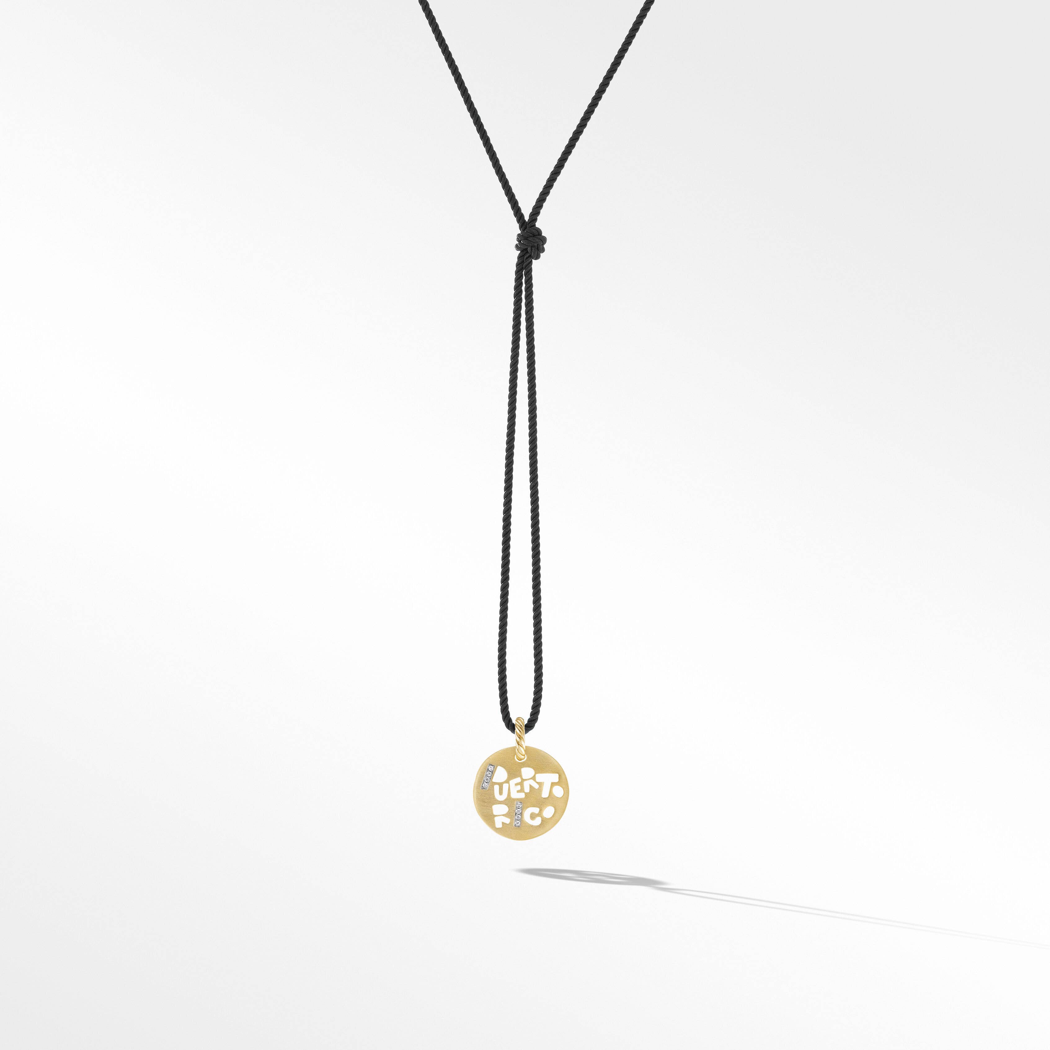 DY Elements® Puerto Rico Necklace in 18K Yellow Gold with Diamonds