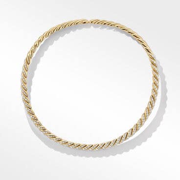 Pavéflex Necklace in 18K Yellow Gold, 7.5mm