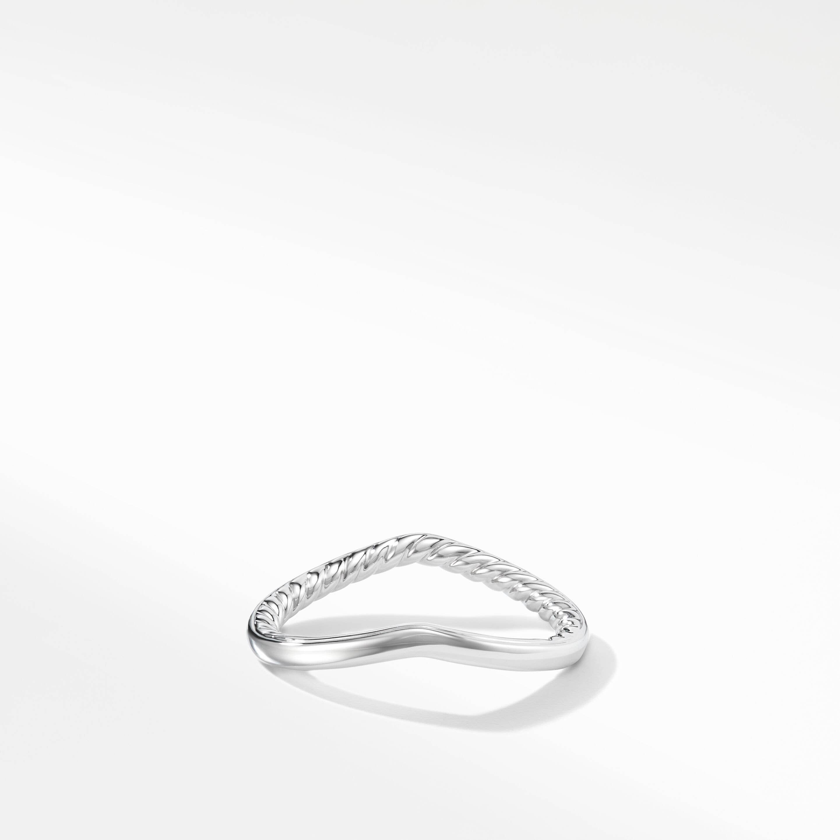 DY Crossover® Nesting Band Ring in Platinum