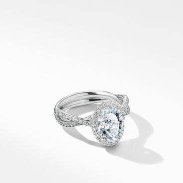 DY Lanai Engagement Ring in Platinum, Oval