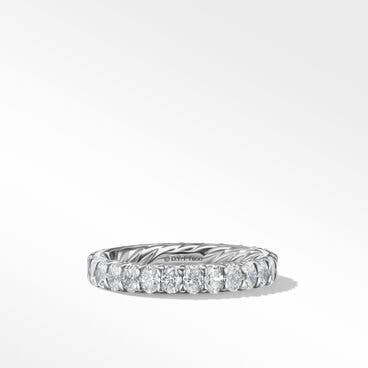 DY Eden Oval Diamond Eternity Band Ring in Platinum