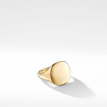 DY Pinky Ring in 18K Yellow Gold, 13mm