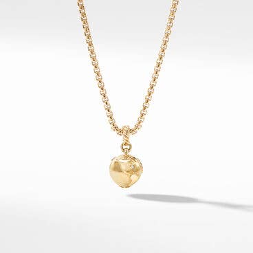 NYC Earth Amulet in 18K Yellow Gold with Diamond