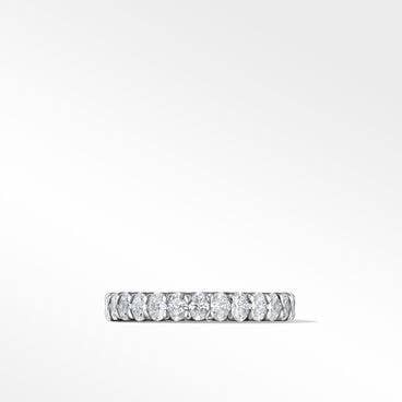 DY Eden Oval Diamond Eternity Band Ring in Platinum