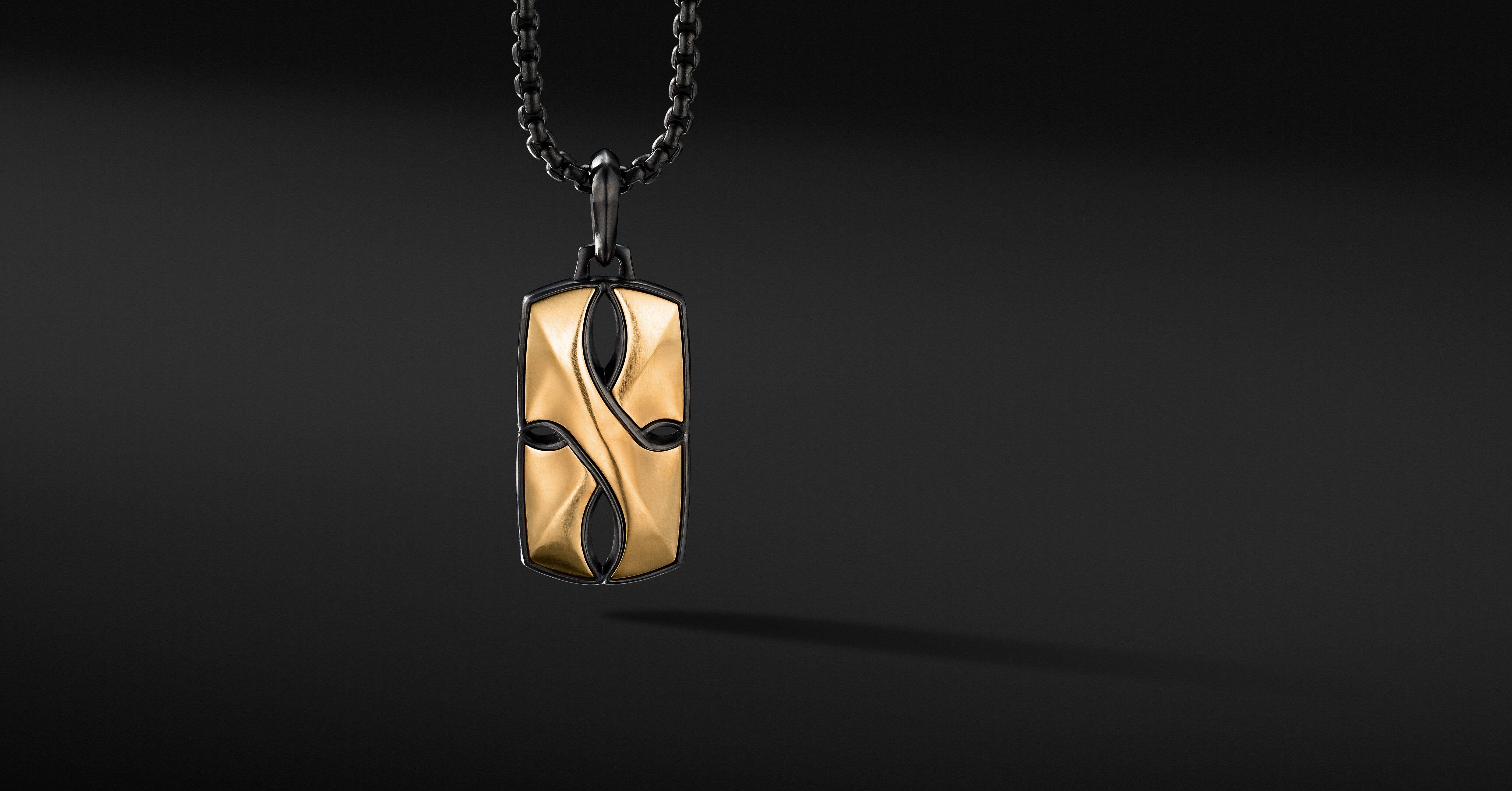 Armory® Tag in Black Titanium with 18K 