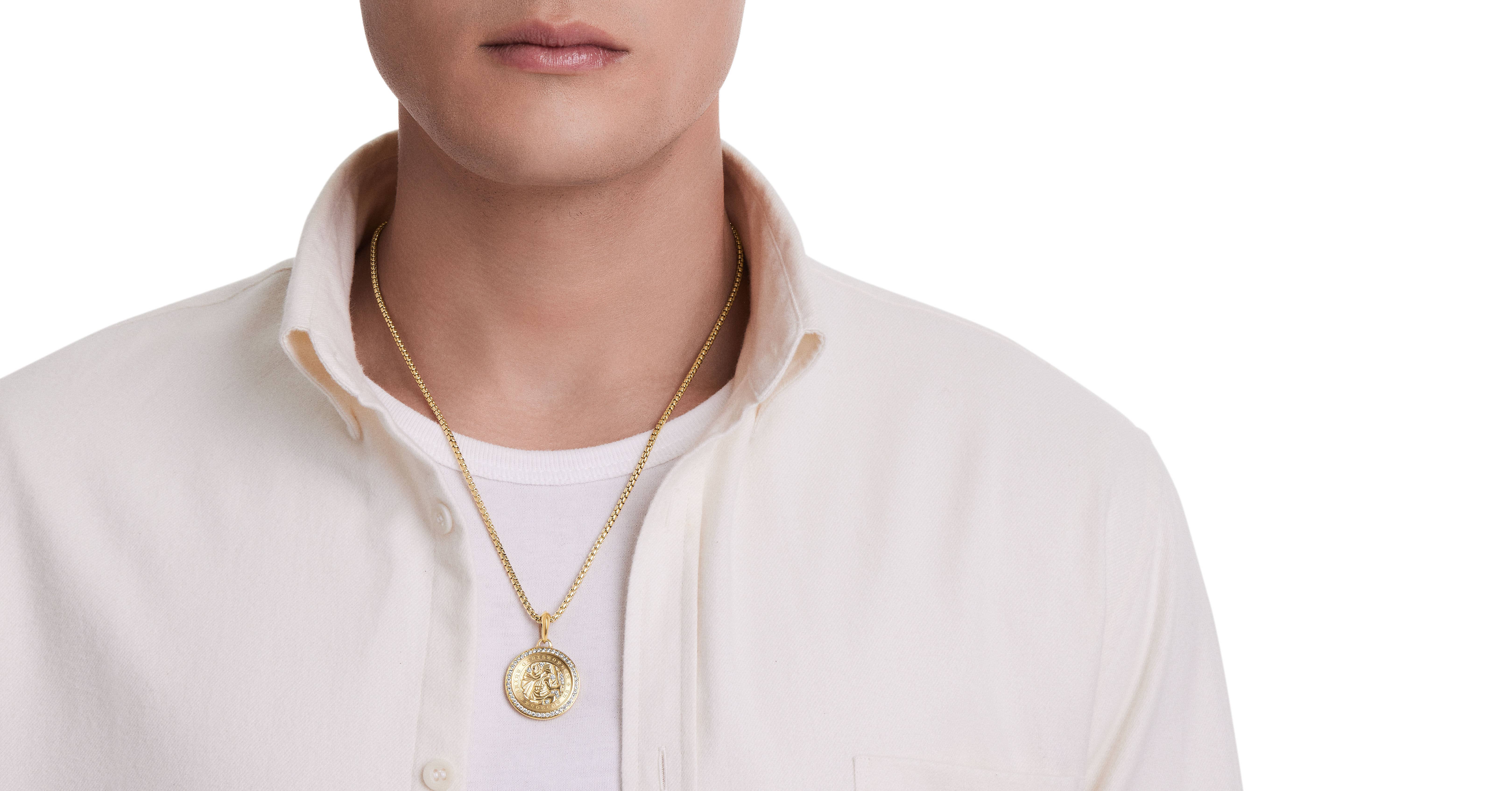 St. Christopher Amulet in 18K Yellow 