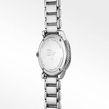 Classic Quartz Watch with Pavé Diamonds and Sapphire