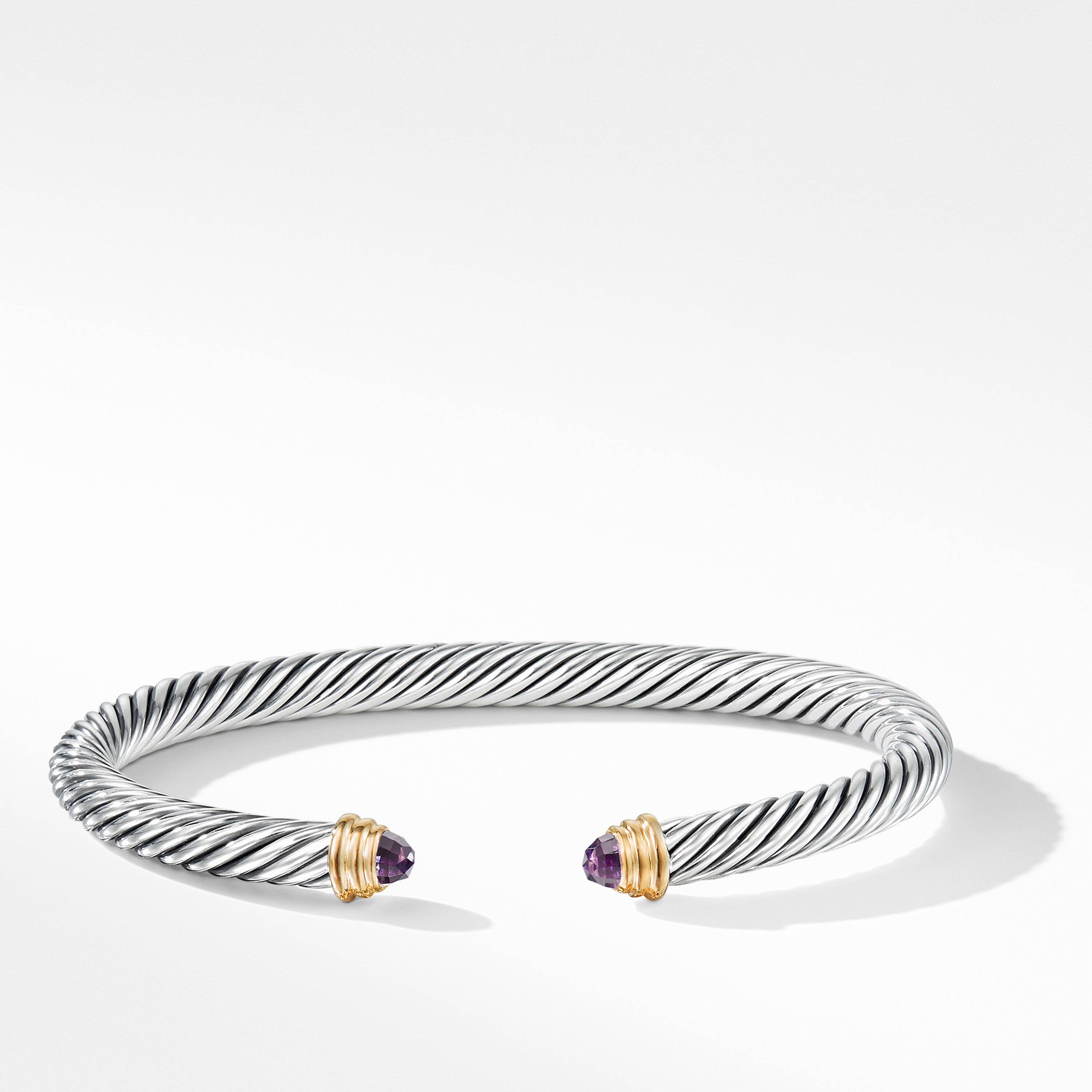 Cable Classic Collection® Bracelet with Amethyst and 14K Yellow Gold