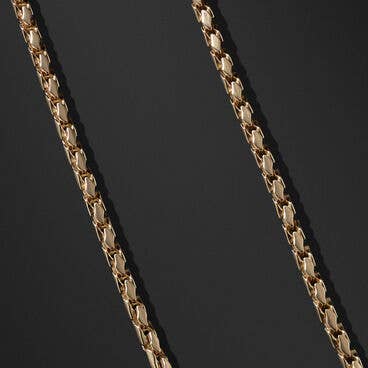 Fluted Chain Necklace in 18K Yellow Gold