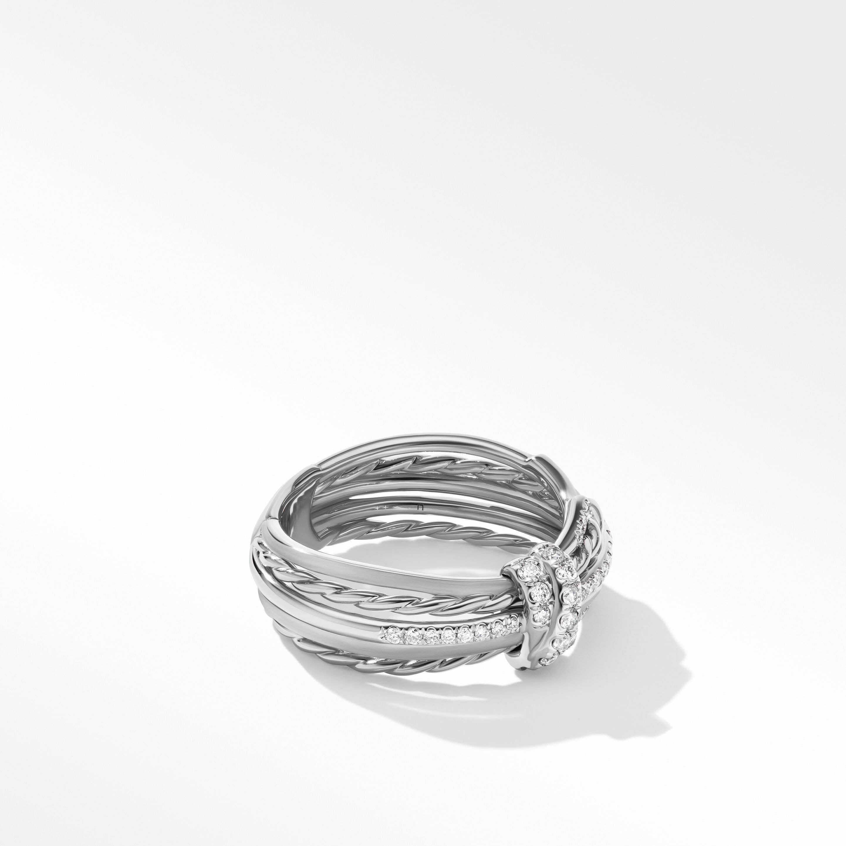 Angelika™ Ring in Sterling Silver with Pavé Diamonds