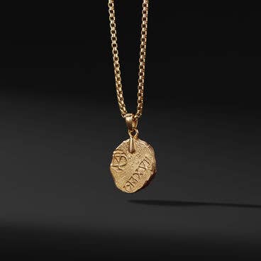 Shipwreck Coin Amulet in 22K Yellow Gold
