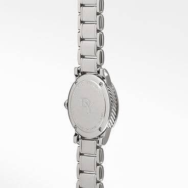 Classic Quartz Stainless Steel Watch with Diamonds, 30mm