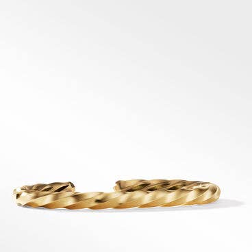 Cable Edge™ Cuff Bracelet in Recycled 18K Yellow Gold