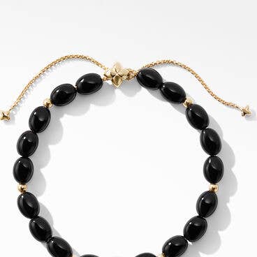 Bijoux Bead Bracelet with Black Onyx and 18K Yellow Gold