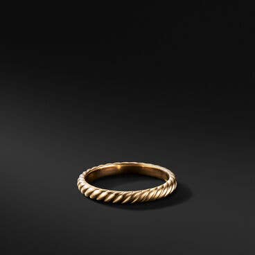 Cable Band Ring in 18K Yellow Gold