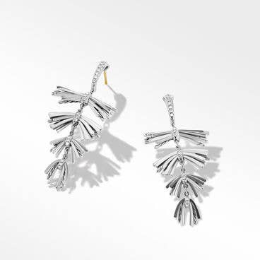 Angelika™ Fringe Drop Earrings with Pavé Diamonds