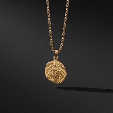 Shipwreck Coin Amulet in 22K Yellow Gold