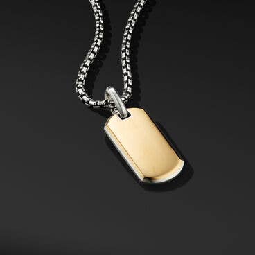 Streamline® Tag with 18K Yellow Gold
