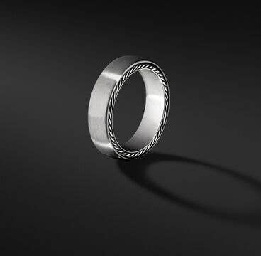 Streamline® Band Ring with Grey Titanium