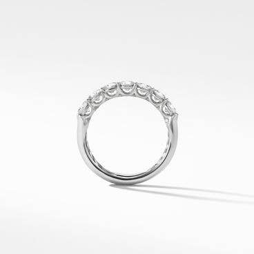 DY Eden Partway Band Ring in Platinum with Diamonds, 3.4mm