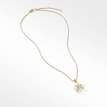 Renaissance® Pearl Necklace in 18K Yellow with Diamonds