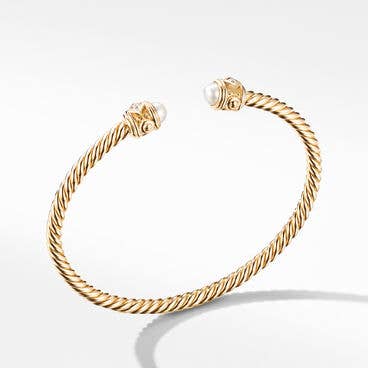 Renaissance Color Bracelet in 18K Yellow Gold with Pearls and Diamonds