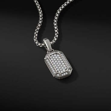 Streamline® Pavé Amulet in 18K White Gold with Diamonds