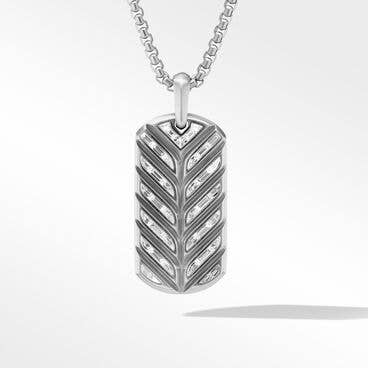 Streamline® Tag in Platinum with Baguette Diamonds