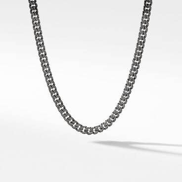 Curb Chain Necklace in Sterling Silver, 8mm