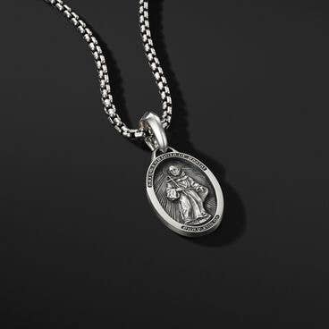 St. Francis Amulet in Sterling Silver