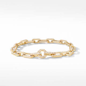 Pavé Chain Bracelet in 18K Yellow Gold with Diamonds