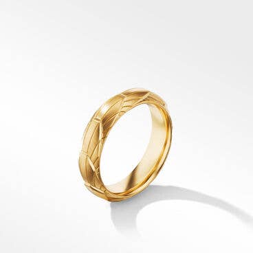 Empire Band Ring in 18K Yellow Gold