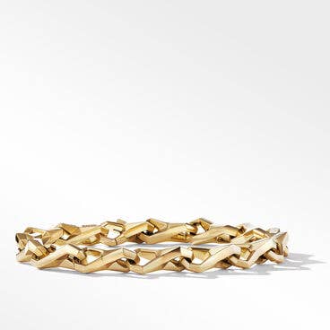 Faceted Link Bracelet in 18K Yellow Gold