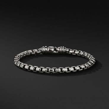 Box Chain Bracelet in Sterling Silver