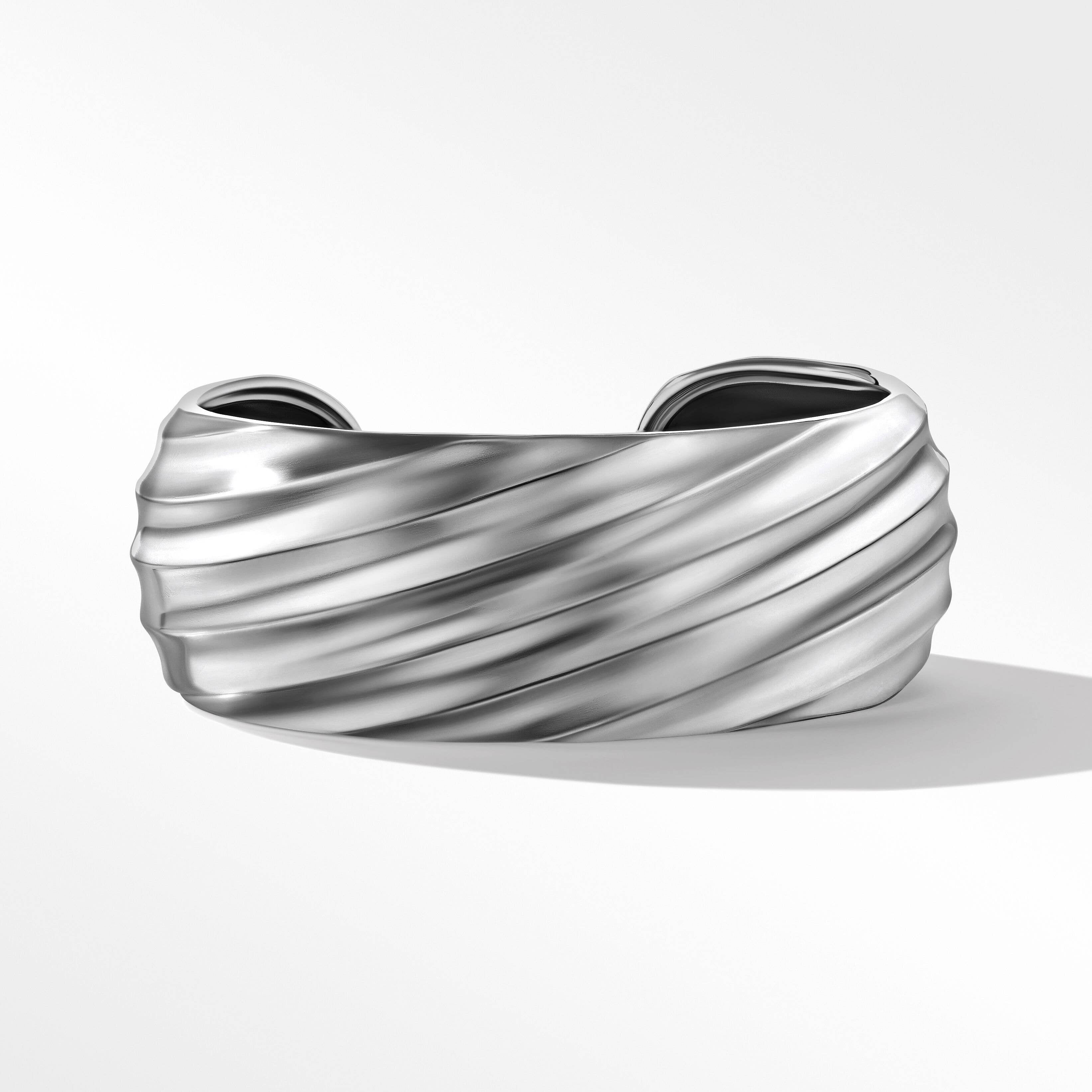 Cable Edge® Cuff Bracelet in Recycled Sterling Silver