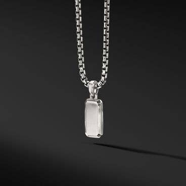 Streamline® Amulet in Sterling Silver with Pavé Black Diamonds