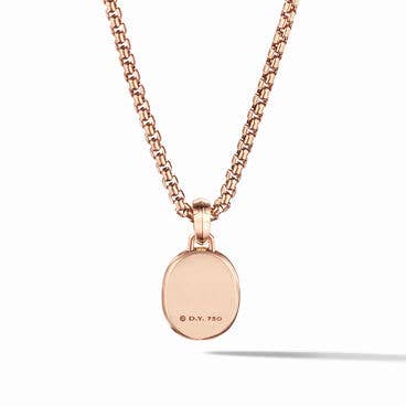 Petrvs® Scarab Amulet in 18K Rose Gold with Rubellite and Pavé Diamonds